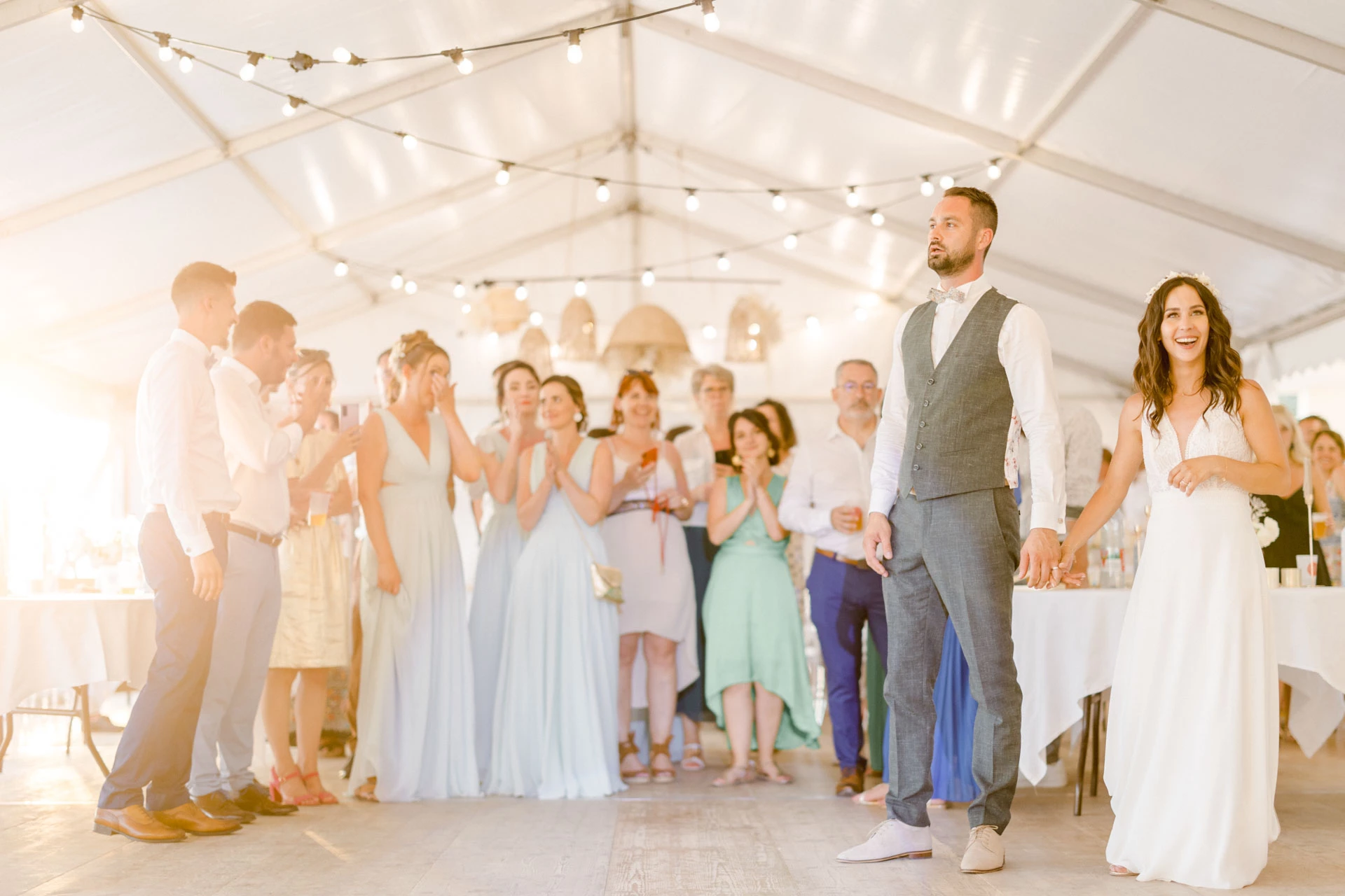 bonheur événement robe mariage marron